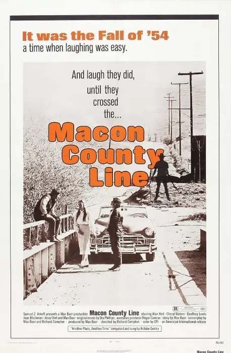 Framed Print : MACON COUNTY LINE, US poster art, from left, Jesse Vint, Cheryl Waters, Alan Vint, 1974 Framed Print : MACON COUNTY LINE, US poster art, from left, Jesse Vint, Cheryl Waters, Alan Vint, 1974