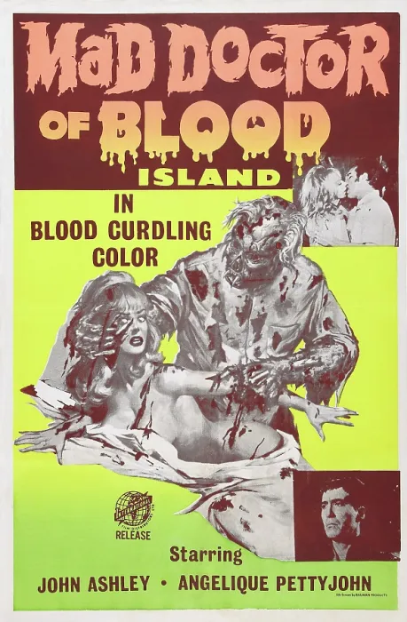 Framed Print : MAD DOCTOR OF BLOOD ISLAND, US poster art, 1968