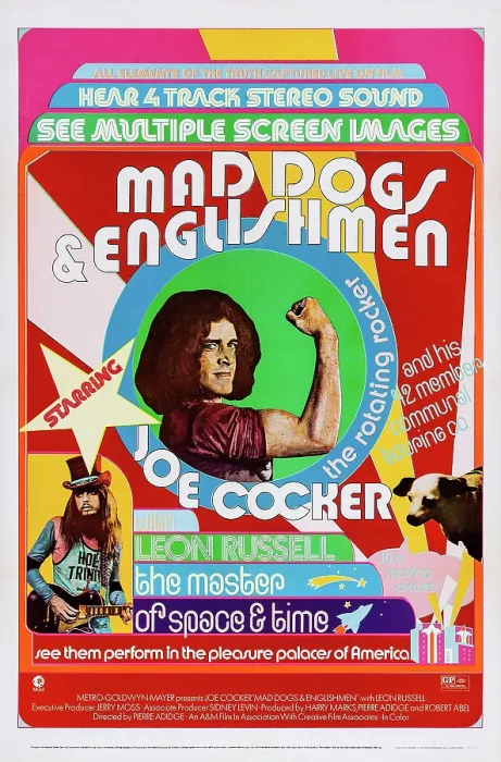 Framed Print : MAD DOGS AND ENGLISHMEN, US poster art, Joe Cocker (center), Leon Russell (bottom, left), 1971 Framed Print : MAD DOGS AND ENGLISHMEN, US poster art, Joe Cocker (center), Leon Russell (bottom, left), 1971