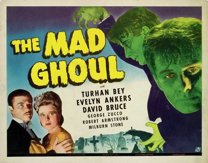 Framed Print : THE MAD GHOUL, Turhan Bey, Evelyn Ankers, David Bruce, 1943