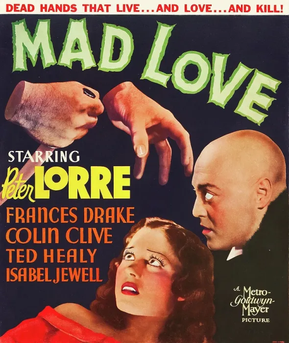Framed Print : MAD LOVE, Frances Drake, Peter Lorre, 1935 Framed Print : MAD LOVE, Frances Drake, Peter Lorre, 1935