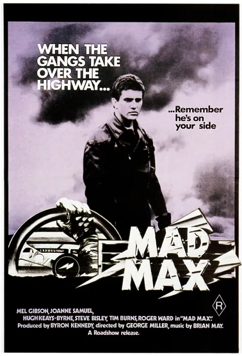 Framed Print : MAD MAX, Mel Gibson on Australian poster art, 1979 Framed Print : MAD MAX, Mel Gibson on Australian poster art, 1979