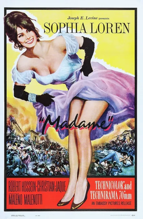 Framed Print : MADAME, (aka MADAME SANS-GENE), US poster art, Sophia Loren, 1961 Framed Print : MADAME, (aka MADAME SANS-GENE), US poster art, Sophia Loren, 1961