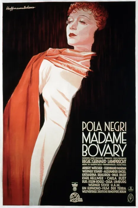 Framed Print : MADAME BOVARY, German poster, Pola Negri, 1937