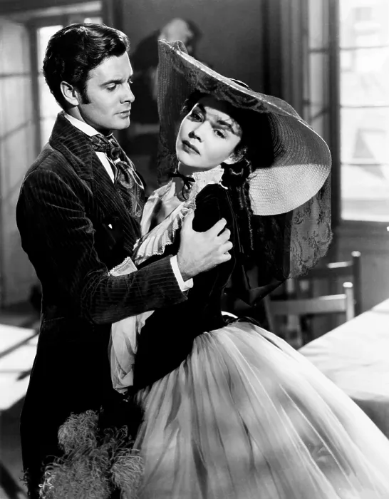 Framed Print : MADAME BOVARY, from left, Louis Jourdan, Jennifer Jones, 1949