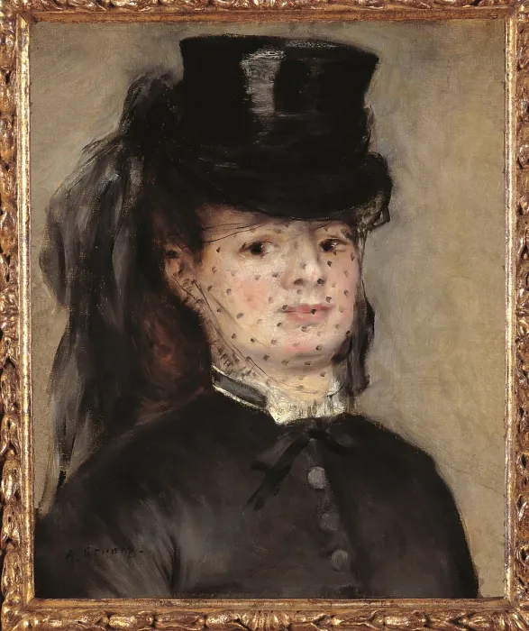 Framed Print : Madame Darras, by Pierre-Auguste Renoir, 19th Century, oil on canvas, cm 47, 5 x 39 - France, Ile de France, Paris, Muse dOrsay, RF1965-11. All