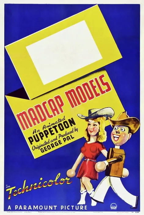 Framed Print : MADCAP MODELS, stock poster art featuring George Pal's Puppetoons, 1941