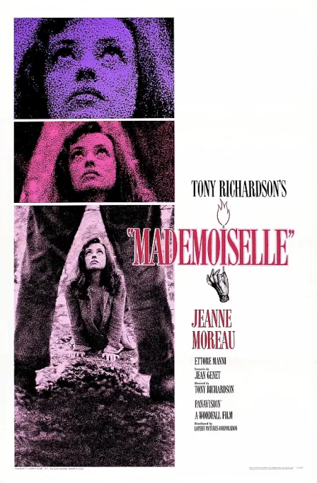 Framed Print : MADEMOISELLE, US poster, Jeanne Moreau, 1966 Framed Print : MADEMOISELLE, US poster, Jeanne Moreau, 1966
