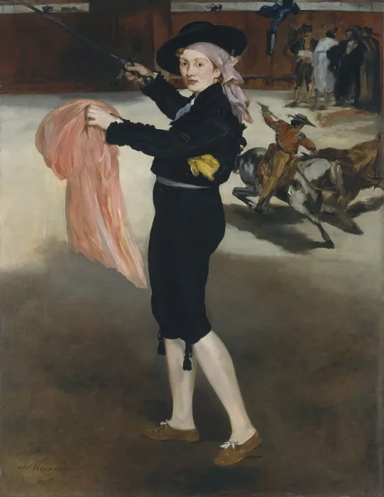 Framed Print : Mademoiselle V in Costume of an Espada, by Edouard Manet, 1862, French impressionist oil painting Framed Print : Mademoiselle V in Costume of an Espada, by Edouard Manet, 1862, French impressionist oil painting