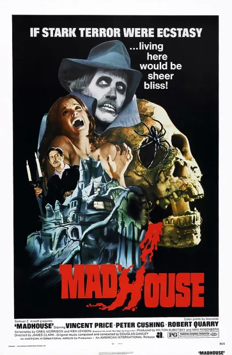 Framed Print : MADHOUSE, US poster, Vincent Price (left), 1974 Framed Print : MADHOUSE, US poster, Vincent Price (left), 1974