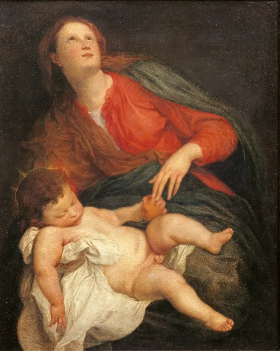 Framed Print : Madonna and Child, by Anton o Antoon Van Dyck, 1621 - 1627, 17th Century, oil on canvas, cm 62, 5 x 52, 5 - Italy, Emilia Romagna, Parma, National Gallery. All Framed Print : Madonna and Child, by Anton o Antoon Van Dyck, 1621 - 1627, 17th Century, oil on canvas, cm 62, 5 x 52, 5 - Italy, Emilia Romagna, Parma, National Gallery. All