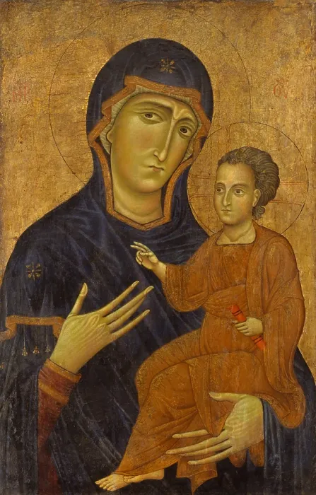Framed Print : MADONNA AND CHILD, by Berlinghiero, 1230s, Italian Medieval, painting, oil on wood Framed Print : MADONNA AND CHILD, by Berlinghiero, 1230s, Italian Medieval, painting, oil on wood
