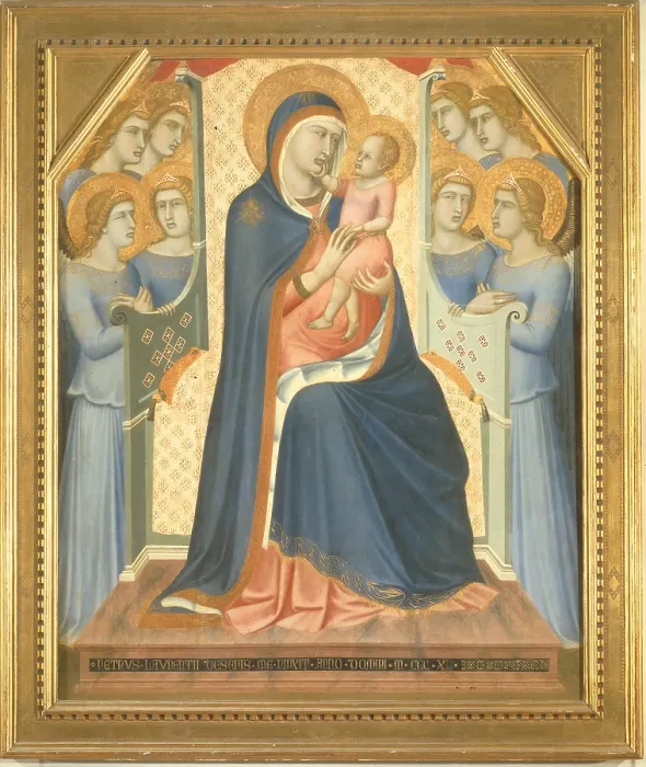 Framed Print : Madonna and Child Enthroned with Angels, by Lorenzetti Pietro, 14th Century, 1340 -1340, tempera on panel, - Italy, Tuscany, Florence, Uffizi gallery Framed Print : Madonna and Child Enthroned with Angels, by Lorenzetti Pietro, 14th Century, 1340 -1340, tempera on panel, - Italy, Tuscany, Florence, Uffizi gallery