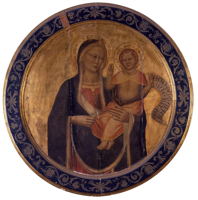 Framed Print : Madonna and Child, by Master of the Ashmolean Museum, 14th Century, tempera on golden board - Italy, Tuscany, Florence, Acciaiuoli Palace. Whole artwrk view Framed Print : Madonna and Child, by Master of the Ashmolean Museum, 14th Century, tempera on golden board - Italy, Tuscany, Florence, Acciaiuoli Palace. Whole artwrk view