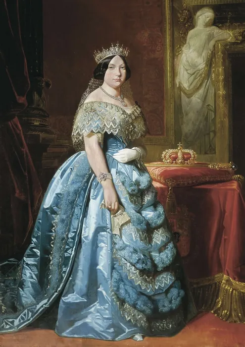 Framed Print : MADRAZO, Federico (1815-1894). Isabella II. ca. 1845-1848. Oil on canvas. SPAIN. Madrid. Ministry of Economy. AISA / Everett Collection**US SALES ONLY** Framed Print : MADRAZO, Federico (1815-1894). Isabella II. ca. 1845-1848. Oil on canvas. SPAIN. Madrid. Ministry of Economy. AISA / Everett Collection**US SALES ONLY**
