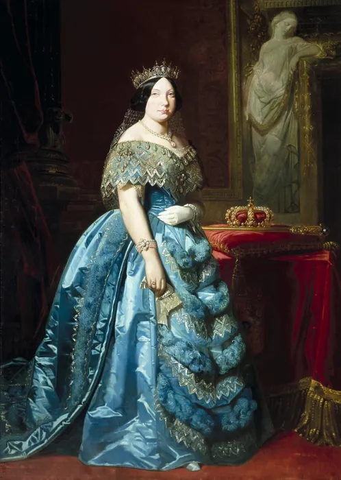 Framed Print : MADRAZO, Federico (1815-1894). Isabella II. ca. 1845-1848. Oil on canvas. SPAIN. Madrid. Ministry of Economy. - M.C.Esteban / Iberfoto / Everett Collection (152412)**US SALES ONLY** Framed Print : MADRAZO, Federico (1815-1894). Isabella II. ca. 1845-1848. Oil on canvas. SPAIN. Madrid. Ministry of Economy. - M.C.Esteban / Iberfoto / Everett Collection (152412)**US SALES ONLY**