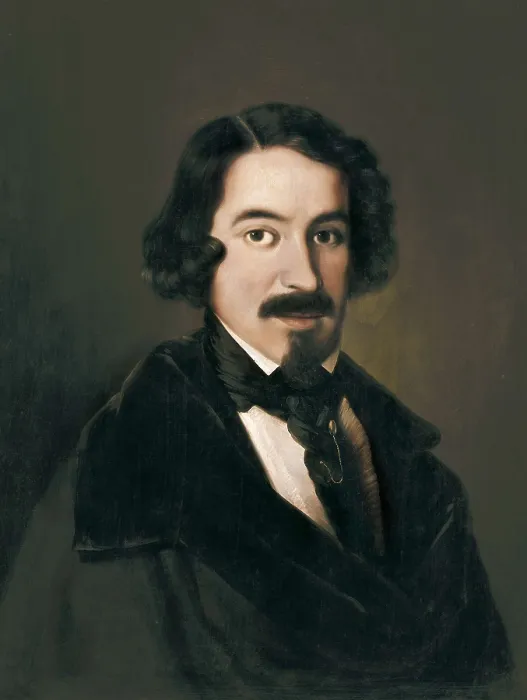 Framed Print : MADRAZO, Jos (1781-1859). Jos de Espronceda. ca. 1840. Neoclassicism. Oil on canvas. SPAIN. Madrid. National Library. AISA / Everett Collection**US SALES ONLY**