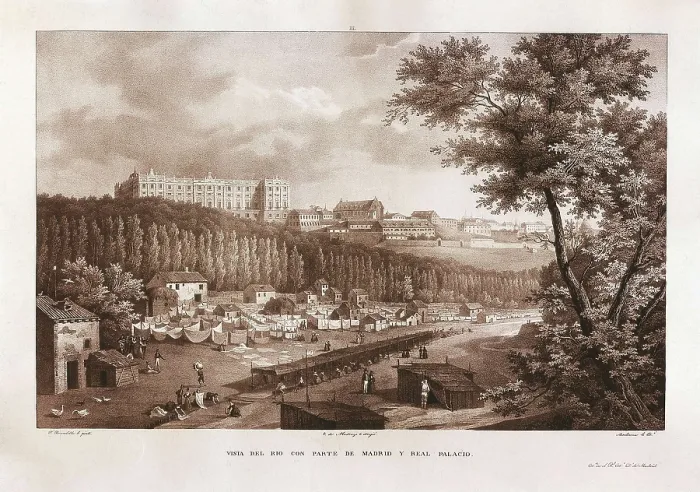 Framed Print : Madrid (19th c.). Royal Palace. Litography. SPAIN. Madrid. Romantic Museum. AISA / Everett Collection**US SALES ONLY** Framed Print : Madrid (19th c.). Royal Palace. Litography. SPAIN. Madrid. Romantic Museum. AISA / Everett Collection**US SALES ONLY**