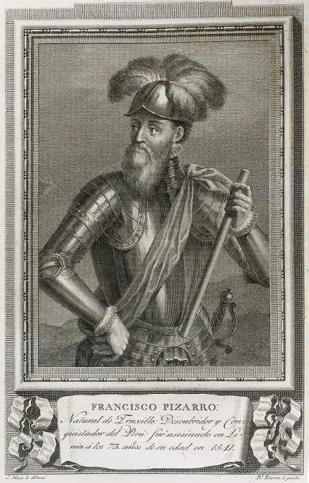 Framed Print : MAEA, Jose (1760-1826). Valencian painter.; PIZARRO, Francisco (1476-1541). Spanish military man, conqueror of Peru. Portrait of Francisco Pizarro drawed by Jose Maea in 1791 Framed Print : MAEA, Jose (1760-1826). Valencian painter.; PIZARRO, Francisco (1476-1541). Spanish military man, conqueror of Peru. Portrait of Francisco Pizarro drawed by Jose Maea in 1791