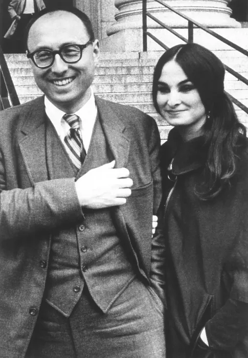 Framed Print : Magazine publisher Ralph Ginzburg and his wife, ca. May 1968
