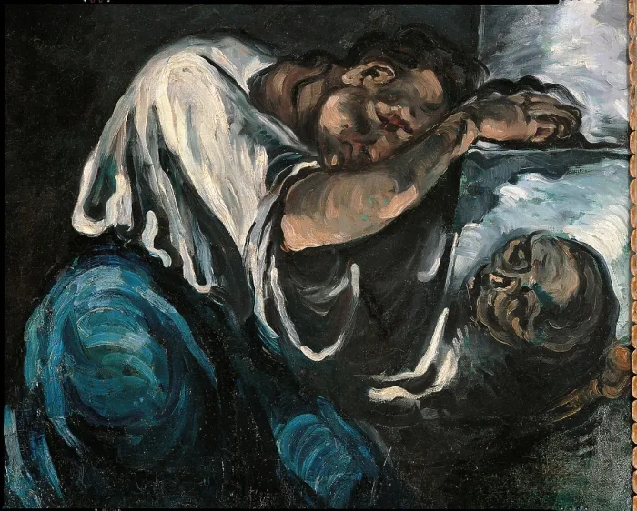 Framed Print : The Magdalene (The Sorrow), by Paul Czanne, 1869 about, 19th Century, oil on canvas, cm 165 x 125, 5 - France, Ile de France, Paris, Muse dOrsay. Detail