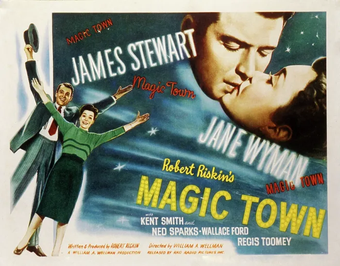 Framed Print : MAGIC TOWN, James Stewart, Jane Wyman, 1947 Framed Print : MAGIC TOWN, James Stewart, Jane Wyman, 1947