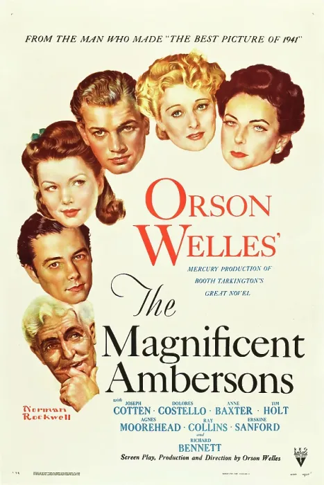 Framed Print : THE MAGNIFICENT AMBERSONS, (top to bottom), Agnes Moorehead, Dolores Costello, Joseph Cotten, Anne Baxter, Tim Holt, Richard Bennett, 1942