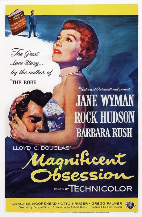 Framed Print : MAGNIFICENT OBSESSION, US poster art, from left: Rock Hudson, Jane Wyman, 1954 Framed Print : MAGNIFICENT OBSESSION, US poster art, from left: Rock Hudson, Jane Wyman, 1954