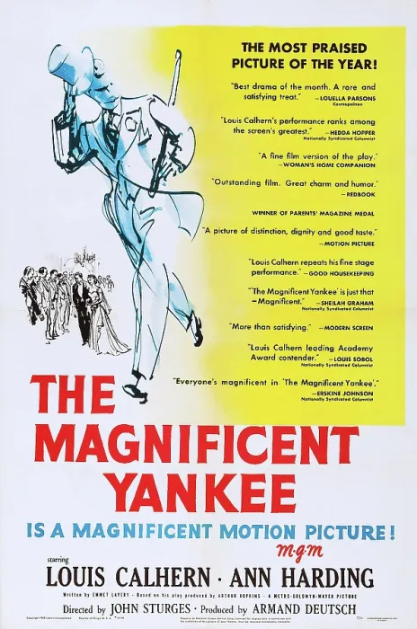 Framed Print : THE MAGNIFICENT YANKEE, US poster art, 1950