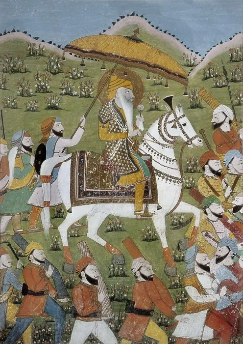 Framed Print : Maharaja Ranjit Singh. ca. 1835-1840. Hindu art. Watercolour. UNITED KINGDOM. London. Victoria and Albert Museum. Proc: PAKISTAN. PUNJAB. AISA / Everett Collection**US SALES ONLY**