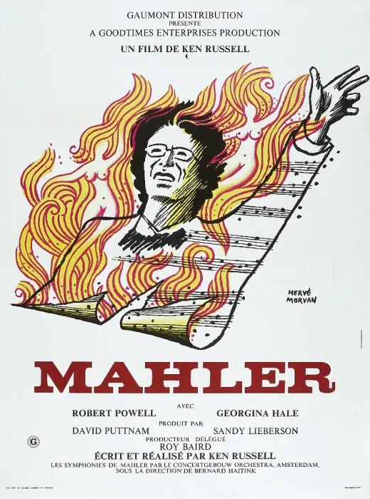 Framed Print : MAHLER, French poster, Robert Powell, 1974