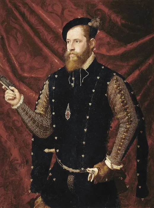 Framed Print : MAIP, Vicente (1480-1550). Portrait of Don Luis de Castella, Senor de Bicorp. 1st half 16th c. On the chest he flaunts the scallop shell of Santiago Framed Print : MAIP, Vicente (1480-1550). Portrait of Don Luis de Castella, Senor de Bicorp. 1st half 16th c. On the chest he flaunts the scallop shell of Santiago