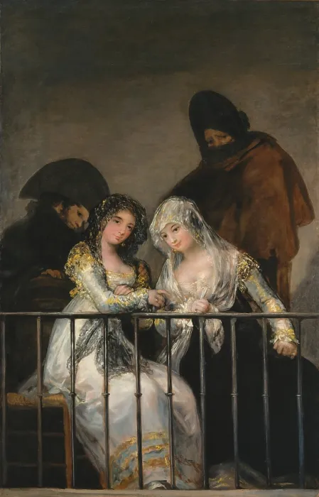 Framed Print : MAJAS ON A BALCONY, by Francisco de Goya, 1800-10, Spanish painting, oil on canvas Framed Print : MAJAS ON A BALCONY, by Francisco de Goya, 1800-10, Spanish painting, oil on canvas