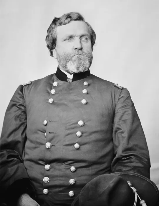 Framed Print : Major General George Thomas, called the Rock of Chickamauga for concentrating scattered Union units at Horseshoe Ridge after the Federal right wing was routed Framed Print : Major General George Thomas, called the Rock of Chickamauga for concentrating scattered Union units at Horseshoe Ridge after the Federal right wing was routed