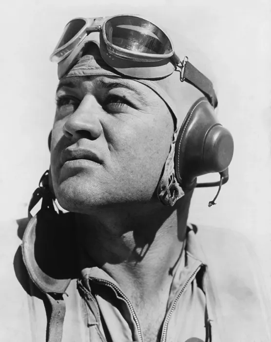 Framed Print : Major Gregory Pappy Boyington, commanding officer of the famous Marine fighter squadron, The Black Sheep, in 1944 Framed Print : Major Gregory Pappy Boyington, commanding officer of the famous Marine fighter squadron, The Black Sheep, in 1944