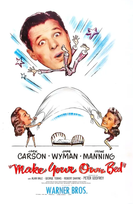 Framed Print : MAKE YOUR OWN BED, US poster, from left: Jane Wyman, Jack Carson, Irene Manning, 1944