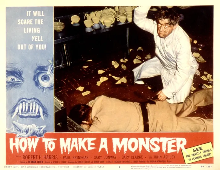 Framed Print : HOW TO MAKE A MONSTER, Dennis Cross, Robert H. Harris, 1958