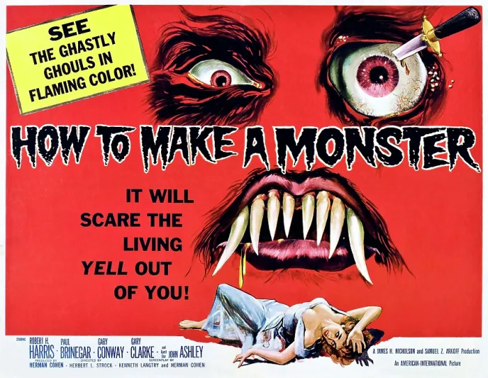 Framed Print : HOW TO MAKE A MONSTER, half-sheet poster, 1958