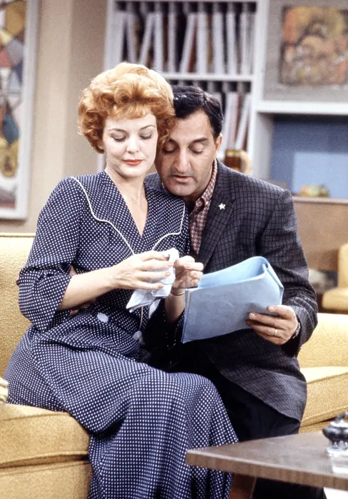 Framed Print : MAKE ROOM FOR DADDY, (aka THE DANNY THOMAS SHOW), from left, Marjorie Lord, Danny Thomas, 1953-65 (ca. late 1950s photo)