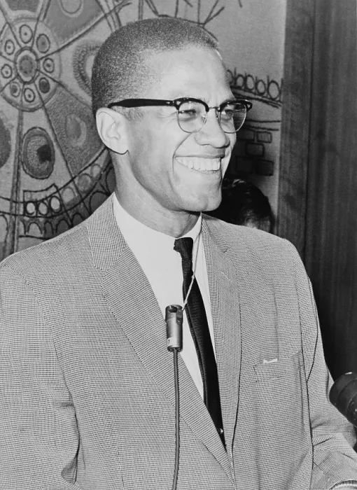 Framed Print : Malcolm X (1925-1965) speaking in 1964, the year he broke with the separatist the Nation of Islam and adopted a more moderate strategy for Black legal and social equality