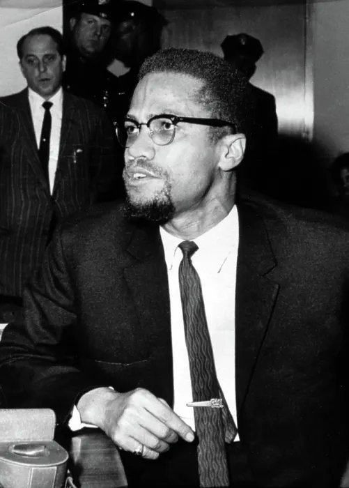 Framed Print : Malcolm X, during a press conference in New York, 11 / 24 / 64.. Courtesy: CSU Archives / Everett Collection Framed Print : Malcolm X, during a press conference in New York, 11 / 24 / 64.. Courtesy: CSU Archives / Everett Collection