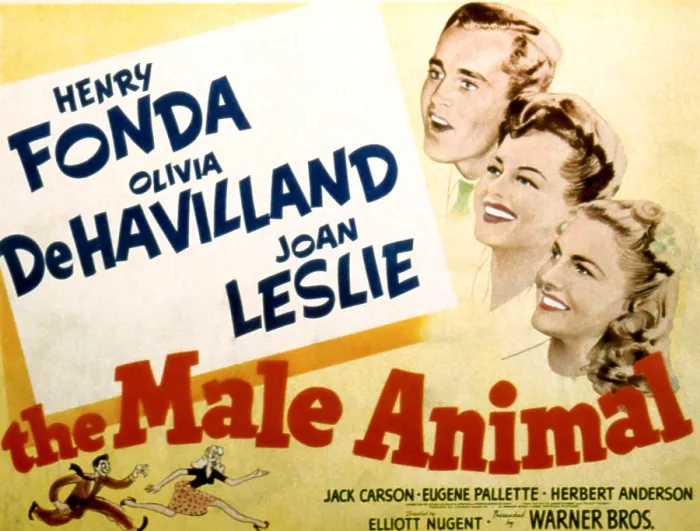 Framed Print : THE MALE ANIMAL, Henry Fonda, Olivia de Havilland, Joan Leslie, 1942