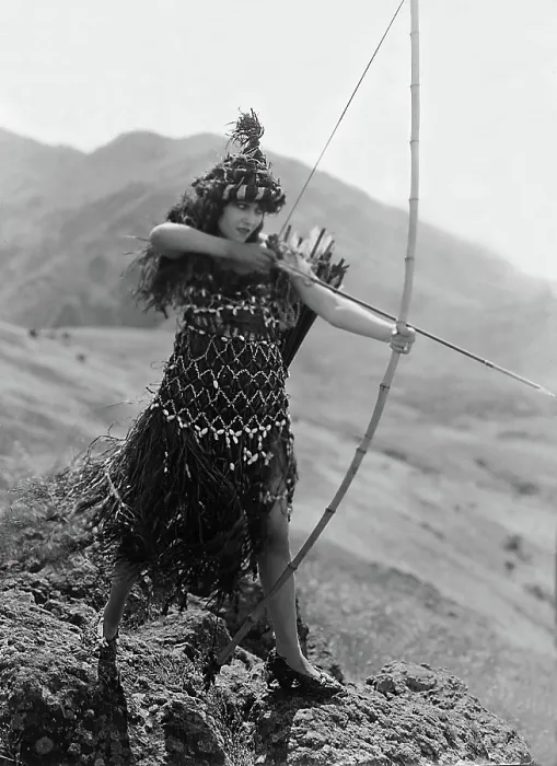 Framed Print : MALE AND FEMALE, Gloria Swanson, 1919, with bow and arrow