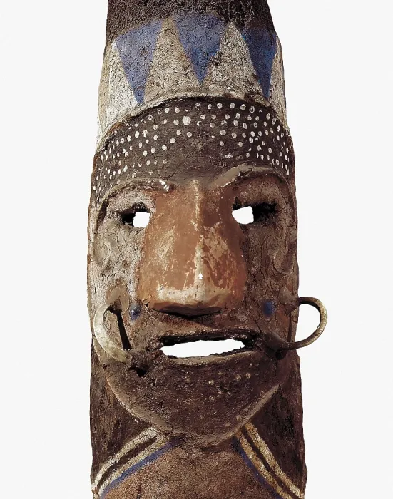 Framed Print : Malekula ceremonial faced mask. Art from Melanesia. Sculpture on wood. FRANCE. Paris. Museum of African and Oceanic Arts. Proc: VANUATU. AISA / Everett Collection**US SALES ONLY**