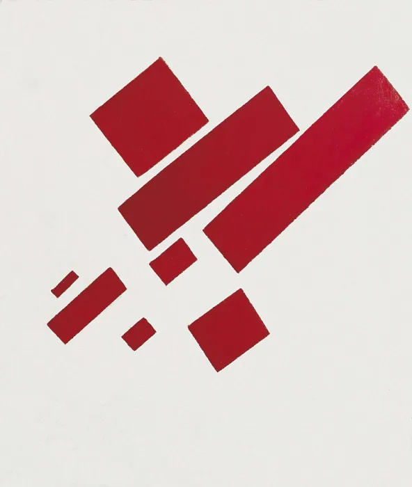 Framed Print : MALEVICH, Kazimir Severinovich (1878-1935). Eight Red Rectangles. 1915. Suprematism. Oil on canvas. NETHERLANDS. Amsterdam. Municipal Museum