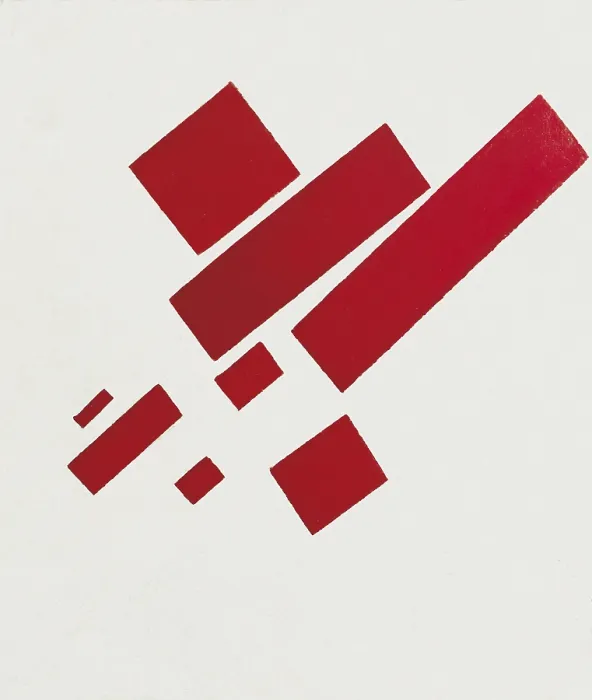 Framed Print : MALEVICH, Kazimir Severinovich (1878-1935). Eight Red Rectangles. 1915. Suprematism. Oil on canvas. NETHERLANDS. Amsterdam. Municipal Museum