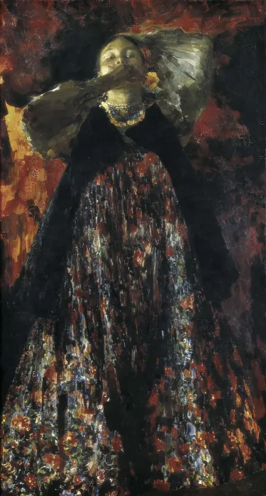 Framed Print : MALIAVIN, Filipp Andreevitch (1869-1940). A peasant girl. 1903. Oil on canvas. RUSSIA. Moscow. Tretyakov Gallery. AISA / Everett Collection**US SALES ONLY**