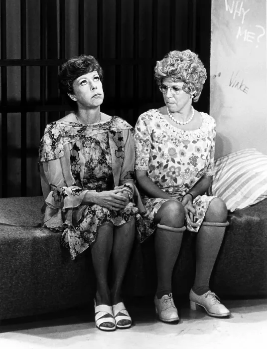 Framed Print : MAMA'S FAMILY, from left, Carol Burnett, Vicki Lawrence, Cellmates, aired September 15, 1983, 1983-90 Framed Print : MAMA'S FAMILY, from left, Carol Burnett, Vicki Lawrence, Cellmates, aired September 15, 1983, 1983-90
