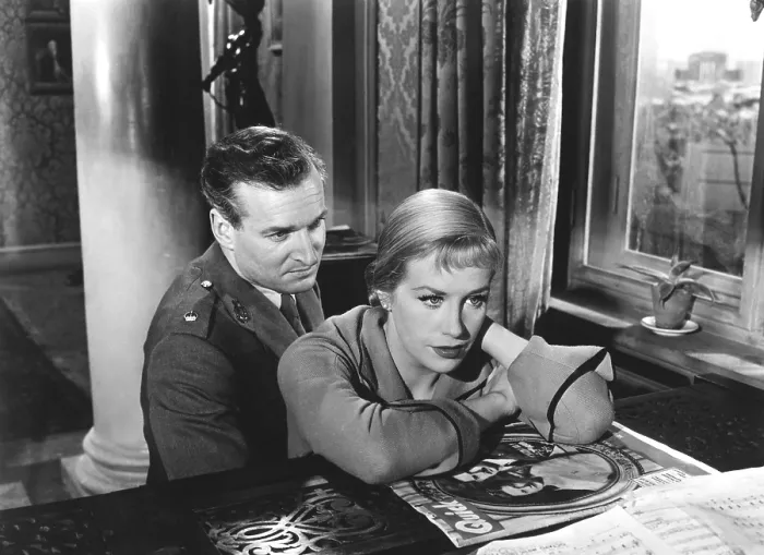 Framed Print : THE MAN BETWEEN, Geoffrey Toone, Hildegarde Knef, 1953
