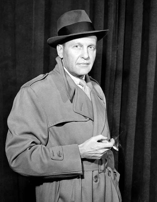 Framed Print : MAN AGAINST CRIME, Ralph Bellamy, (ca. 1952), 1949-1954